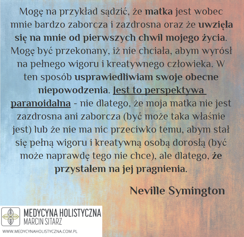 "Narcyzm nowa teoria" Neville Symington